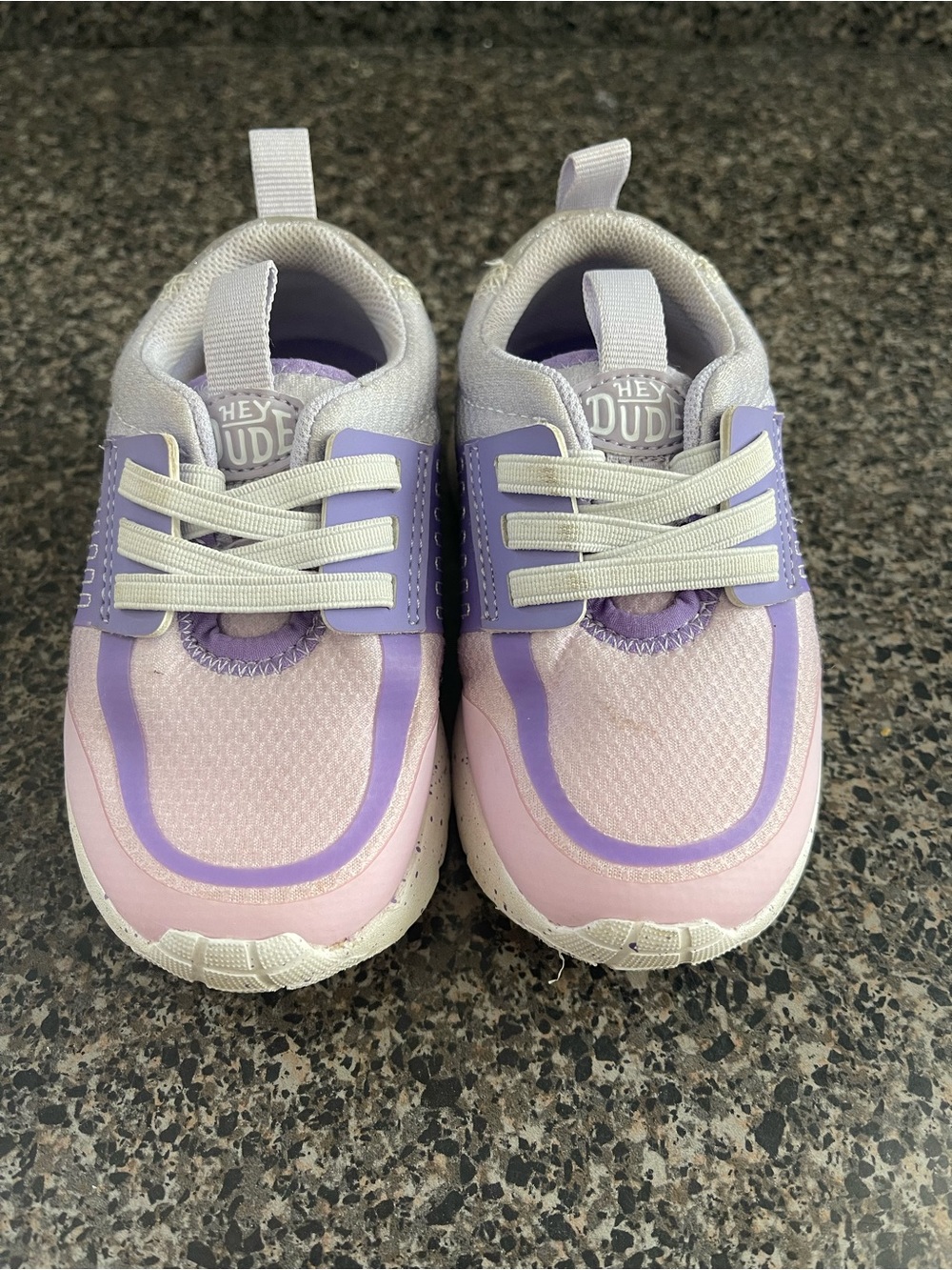 Hey Dude Kids' Pink & Lavender Lightweight Sneakers 7c
